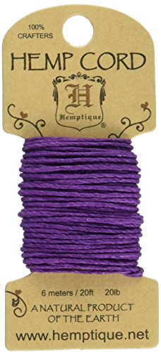 Hemptique Hanfband Dunkles Violett, 6 m