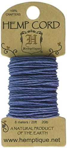 Hemptique HMC20-BLU Hanfschnur, 9 kg, Blau, 6 m