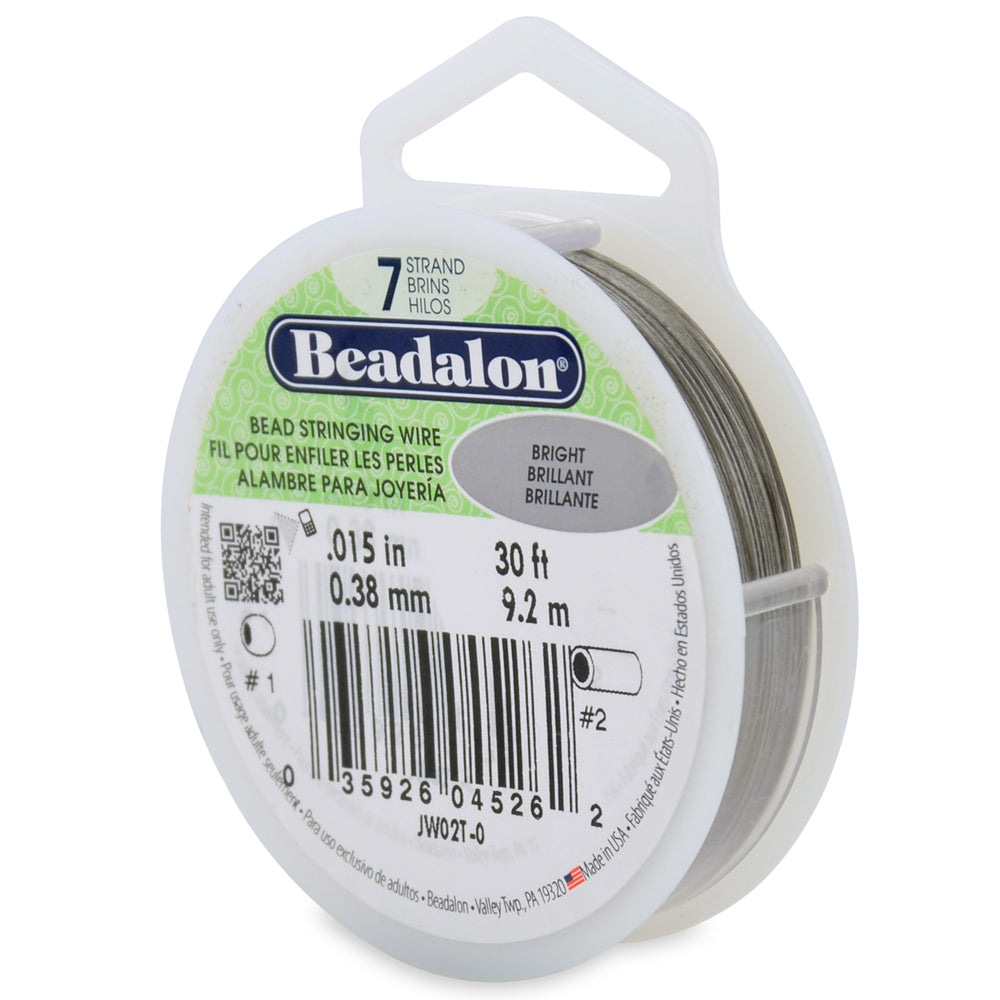Beadalon 7-Strang Schmuckdraht Edelstahl in 6 Stärken