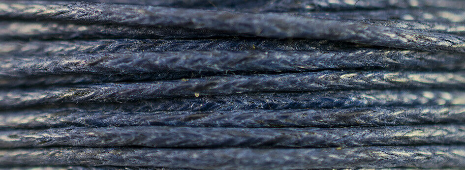 100 Rollen Gewachste Öko Baumwolle 1mm rund 23 Farben 100 x 10 Meter GP 0,08 €/m