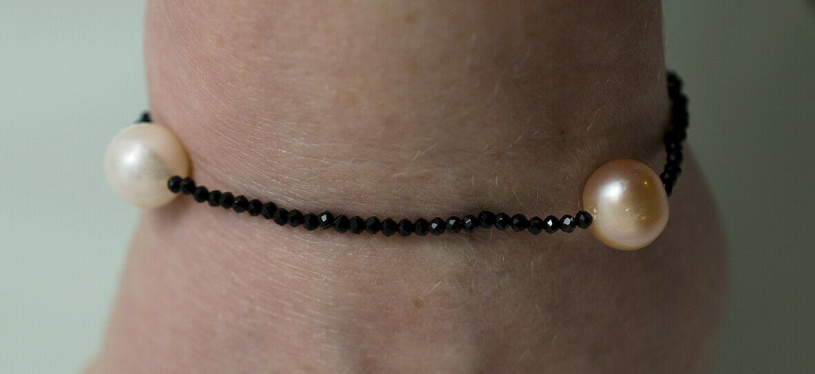 "MULTI STAR" Armband Traumhafte Spinelle facettiert mit 3-farbigen Zuchtperlen