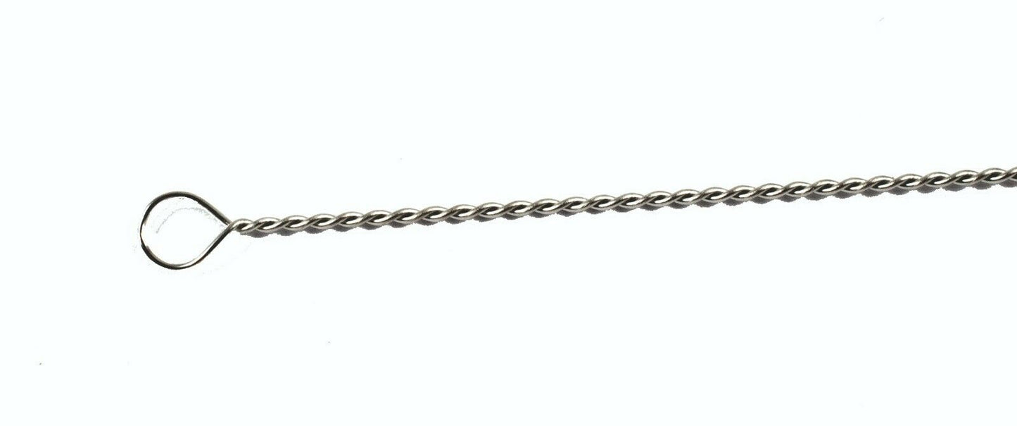 10 Aufreihnadeln aus Draht (3 Größen) mit zubiegbarer Öse in Packung