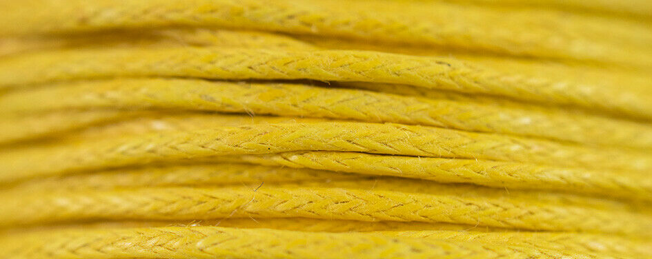 100 Rollen Gewachste Öko Baumwolle 1mm rund 23 Farben 100 x 10 Meter GP 0,08 €/m