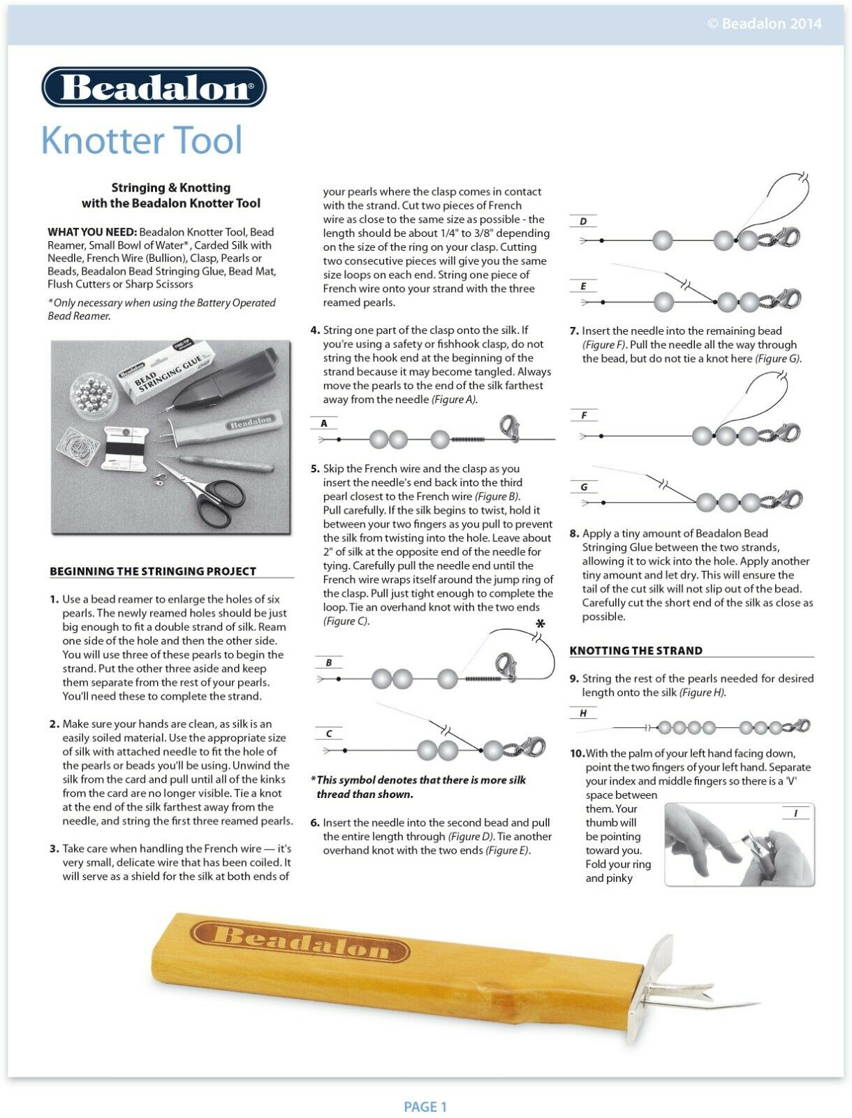 Knotwerkzeug aus Holz und Chrom - Einfach, schnell und präzise knoten!