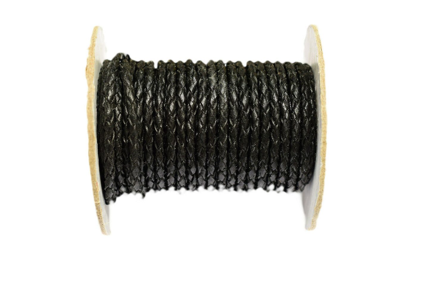 Naturlederbänder rund glatt / geflochten 2 + 3 mm verschiedene Farben 10 Meter