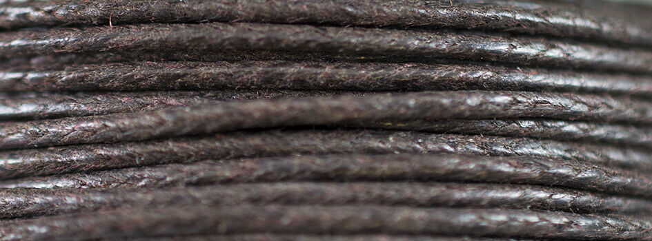 100 Rollen Gewachste Öko Baumwolle 1mm rund 23 Farben 100 x 10 Meter GP 0,08 €/m
