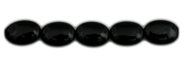 Edelsteinstrang ONYX SCHWARZ OVAL