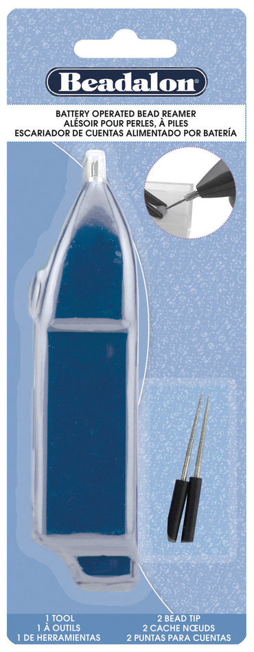 Batteriebetriebener Perlenbohrer + 2 Aufsätze (ohne Batterie)