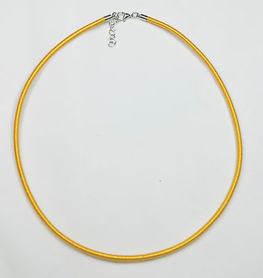 Polyesterglanz Halsreifen in 45 cm + 5cm Verlängerungskette Grundpreis 0,09 €-cm