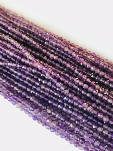 Amethyststrang facettiert 2 - 2.5 mm