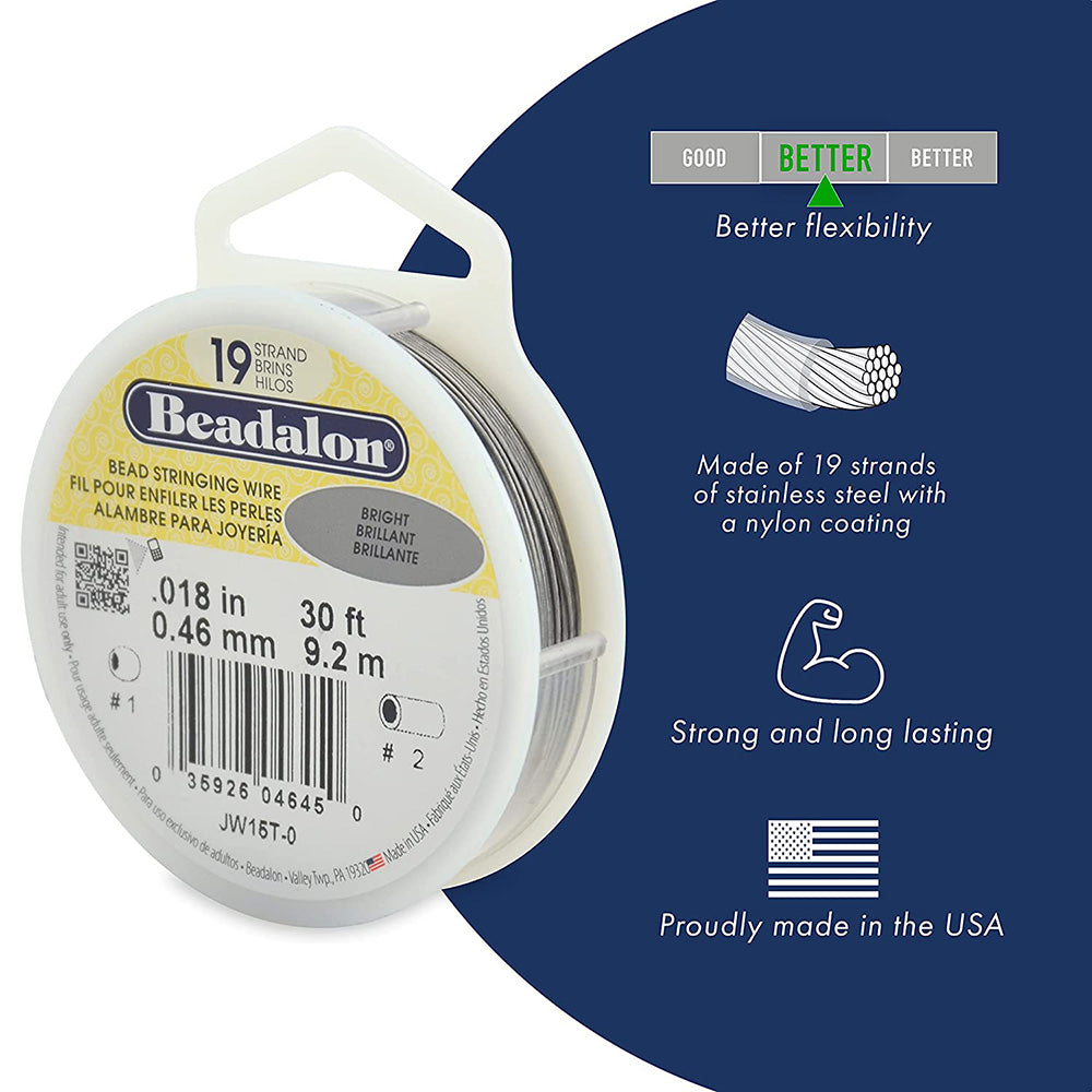 Beadalon® 19 Edelstahl