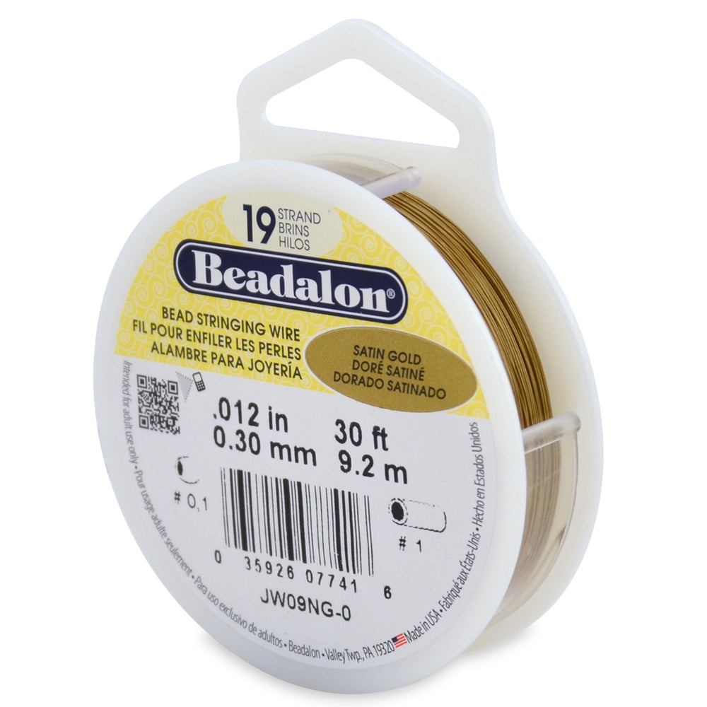 Beadalon® 19 Satin Silver / Gold