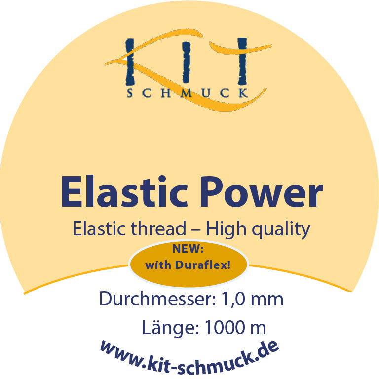 Elastic Power Hochwertiger Elastikfaden in 0,5 / 0,6 / 0,7 / 0,8 / 1,0 / 1,2 mm in 25 m oder 1000 m