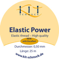 Elastic Power Hochwertiger Elastikfaden in 0,5 / 0,6 / 0,7 / 0,8 / 1,0 / 1,2 mm in 25 m oder 1000 m