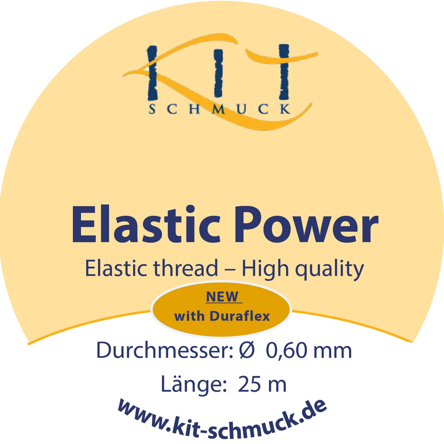 Elastic Power Hochwertiger Elastikfaden in 0,5 / 0,6 / 0,7 / 0,8 / 1,0 / 1,2 mm in 25 m oder 1000 m