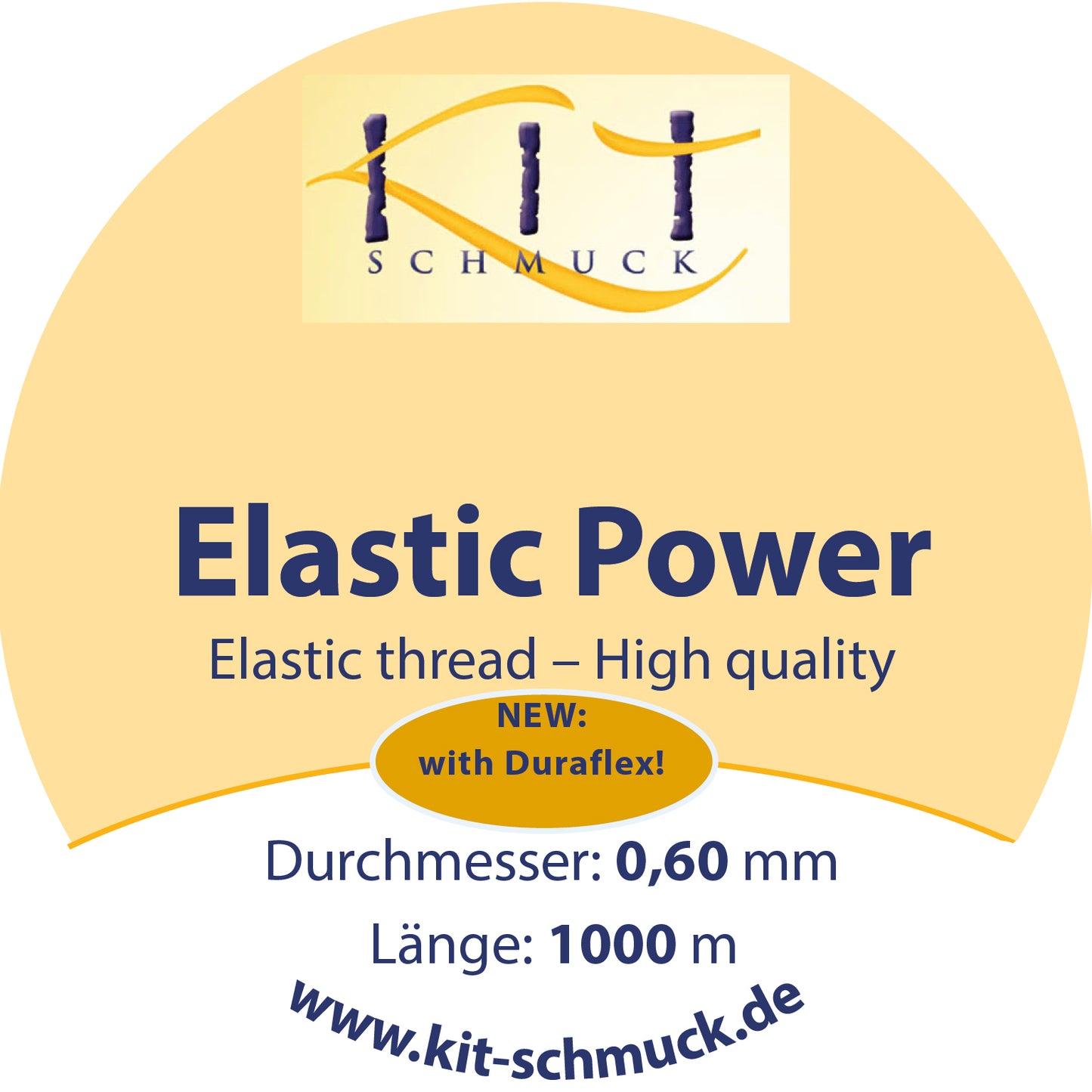 Elastic Power Hochwertiger Elastikfaden in 0,5 / 0,6 / 0,7 / 0,8 / 1,0 / 1,2 mm in 25 m oder 1000 m