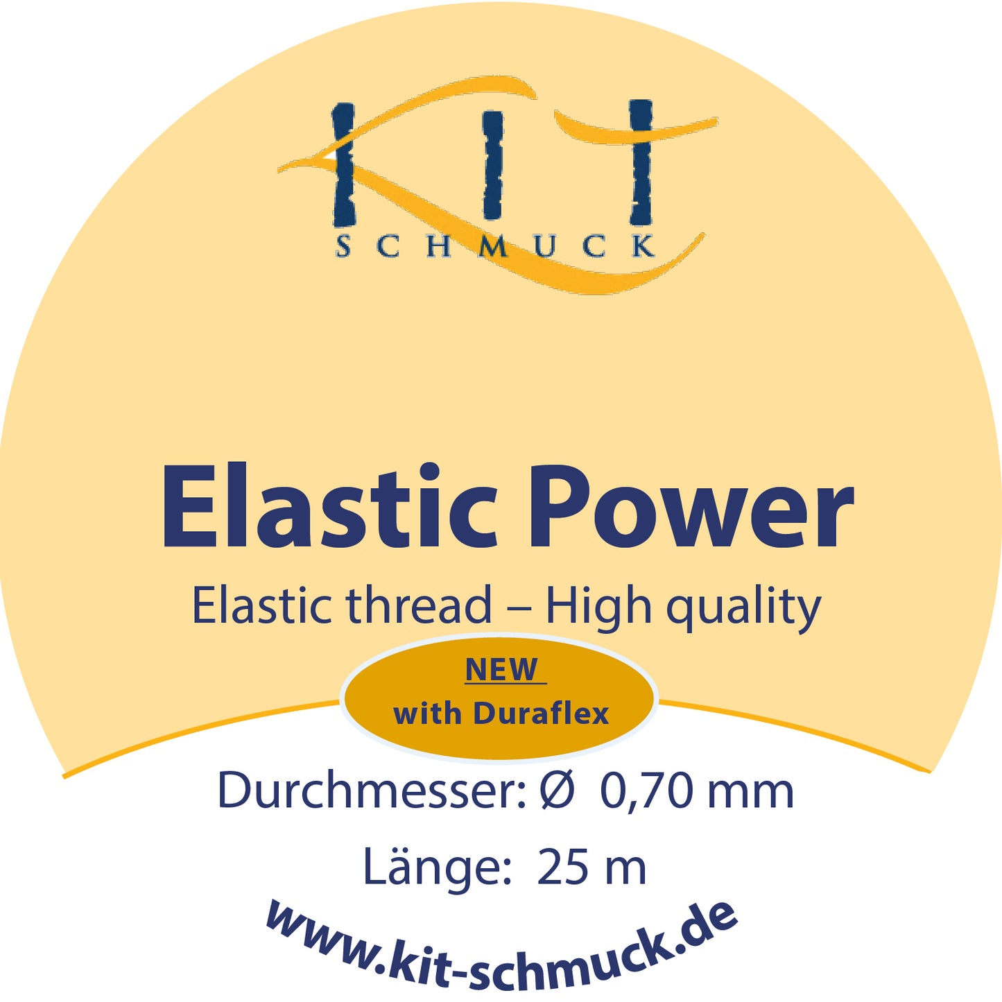 Elastic Power Hochwertiger Elastikfaden in 0,5 / 0,6 / 0,7 / 0,8 / 1,0 / 1,2 mm in 25 m oder 1000 m