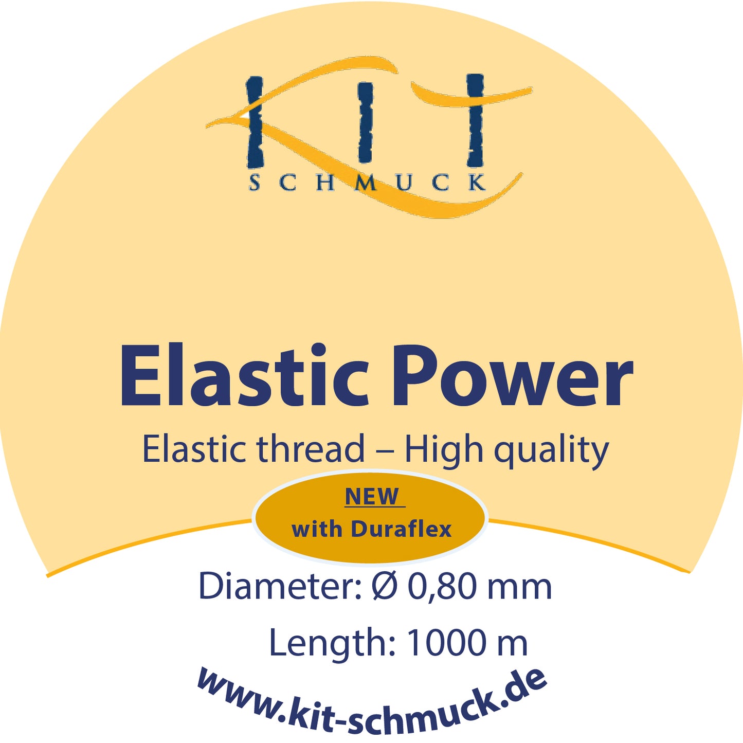 Elastic Power Hochwertiger Elastikfaden in 0,5 / 0,6 / 0,7 / 0,8 / 1,0 / 1,2 mm in 25 m oder 1000 m