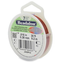 Beadalon 7-Strang Schmuckdraht in Schwarz Rot Grün Pink Blau Lila ⌀ 0,38 mm 9,2m Länge