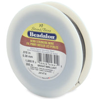 19 Strang Beadalon Schmuckdraht 315 m (1000 Feet) Edelstahl - Made in USA
