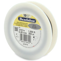 19 Strang Beadalon Schmuckdraht 315 m (1000 Feet) Edelstahl - Made in USA