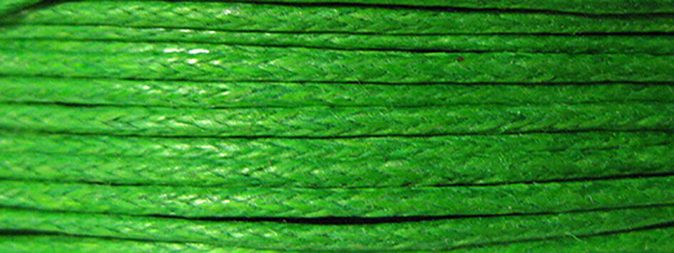KIT Cotton Thread 100 m Gewachste Öko Baumwolle 1 mm 12 Farben (GP ab 0,10 €/m)