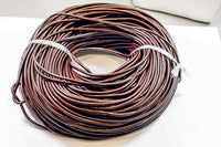 Naturlederband Braun 2 und 3 mm 100 Meter Länge (Grundpreis 0,45 €/m)