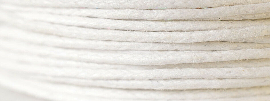 KIT Cotton Thread 100 m Gewachste Öko Baumwolle 1 mm 12 Farben (GP ab 0,10 €/m)