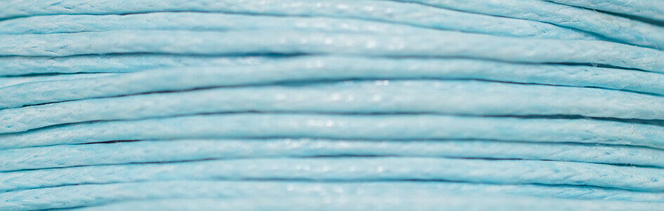 KIT Cotton Thread 100 m Gewachste Öko Baumwolle 1 mm 12 Farben (GP ab 0,10 €/m)