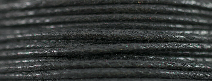 KIT Cotton Thread 10 m Gewachste Öko Baumwolle 1 mm 23 Farben (GP ab 0,10 €/m)